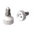 Adapter für Lampenhalterung E14 => GU10 Weiss