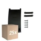 Mehrfachpackung 25x Zugentlastung Junctionbox mit Terminal block - Schwarz - 3 pole (Für Noxion)