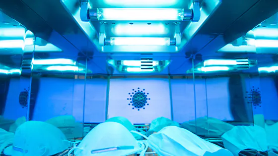 UVC-Lampen zur Desinfektion von FFP2-Masken UVC-Lampen zur Desinfektion von FFP2-Masken
