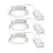 Lot 3x Nordlux Downlight Olea Blanc 4.4W 345lm 110D - 930 | 68mm - IP65 - Meilleur Rendu Des Couleurs
