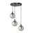 Emibig Suspension Luminaire Cosmo Acier Noir | Convient pour 3x E14 - Max 10W