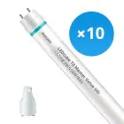 Lot 10x Philips Tube LED T8 MASTER Value (EM/Direct 230V) Ultra Output 15.5W 2300lm - 830 Blanc Chaud | 120cm - Équivalent 36W